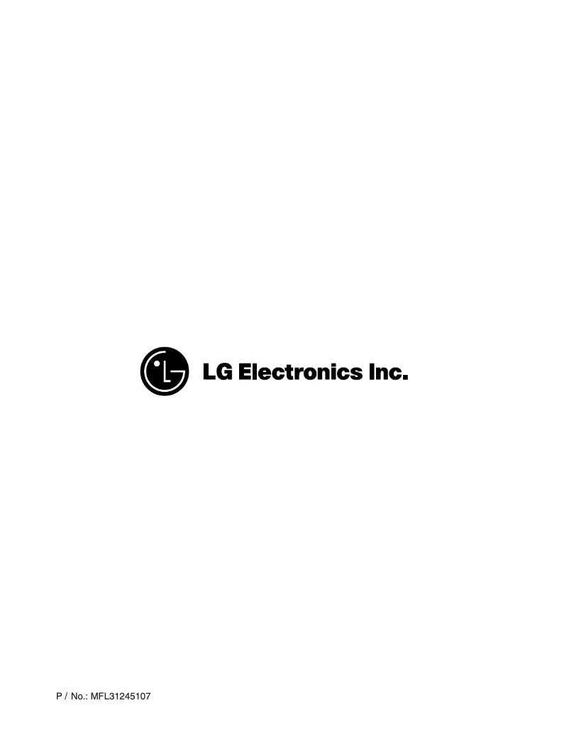 First page image of the manual for WD-12272BD