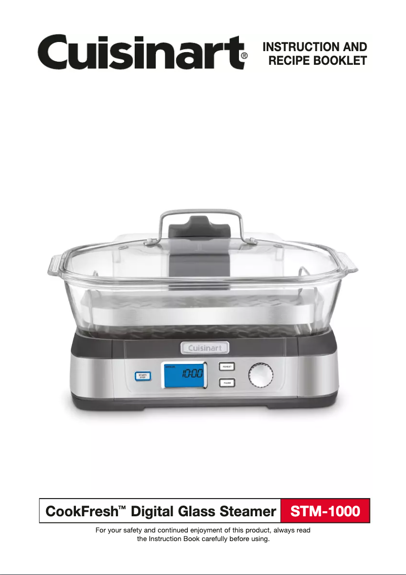 Page 1 of the manual User Manual Cuisinart CookFresh STM-1000