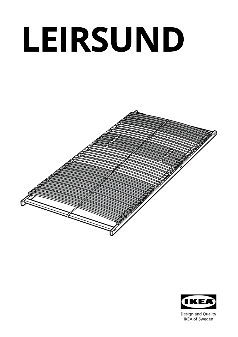 Page 1 of the manual User Manual Ikea LEIRSUND 103.533.03