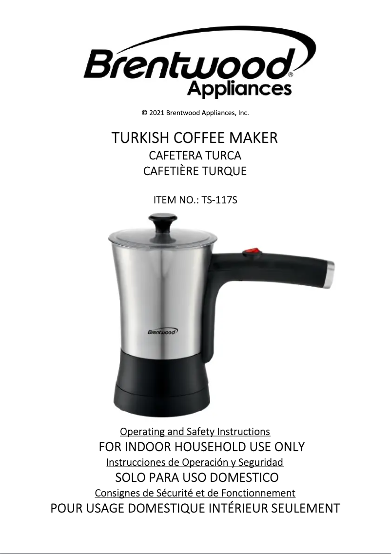 First page image of the manual for TS-117S