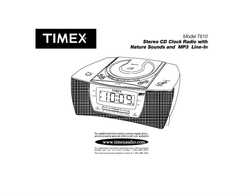 Page 1 of the manual User Manual Timex T610