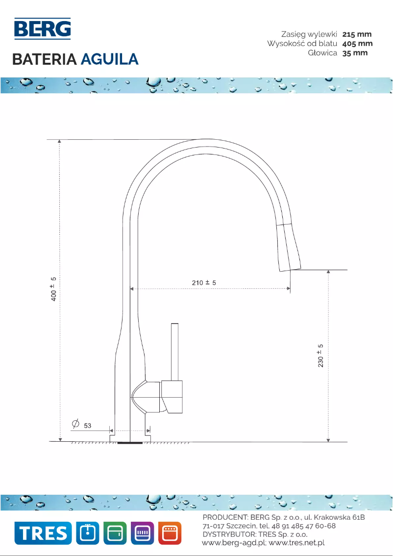 Page 1 of the manual User Manual Berg Aguila