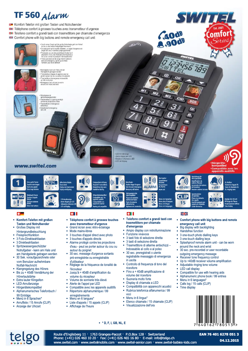 First page image of the manual for TF560