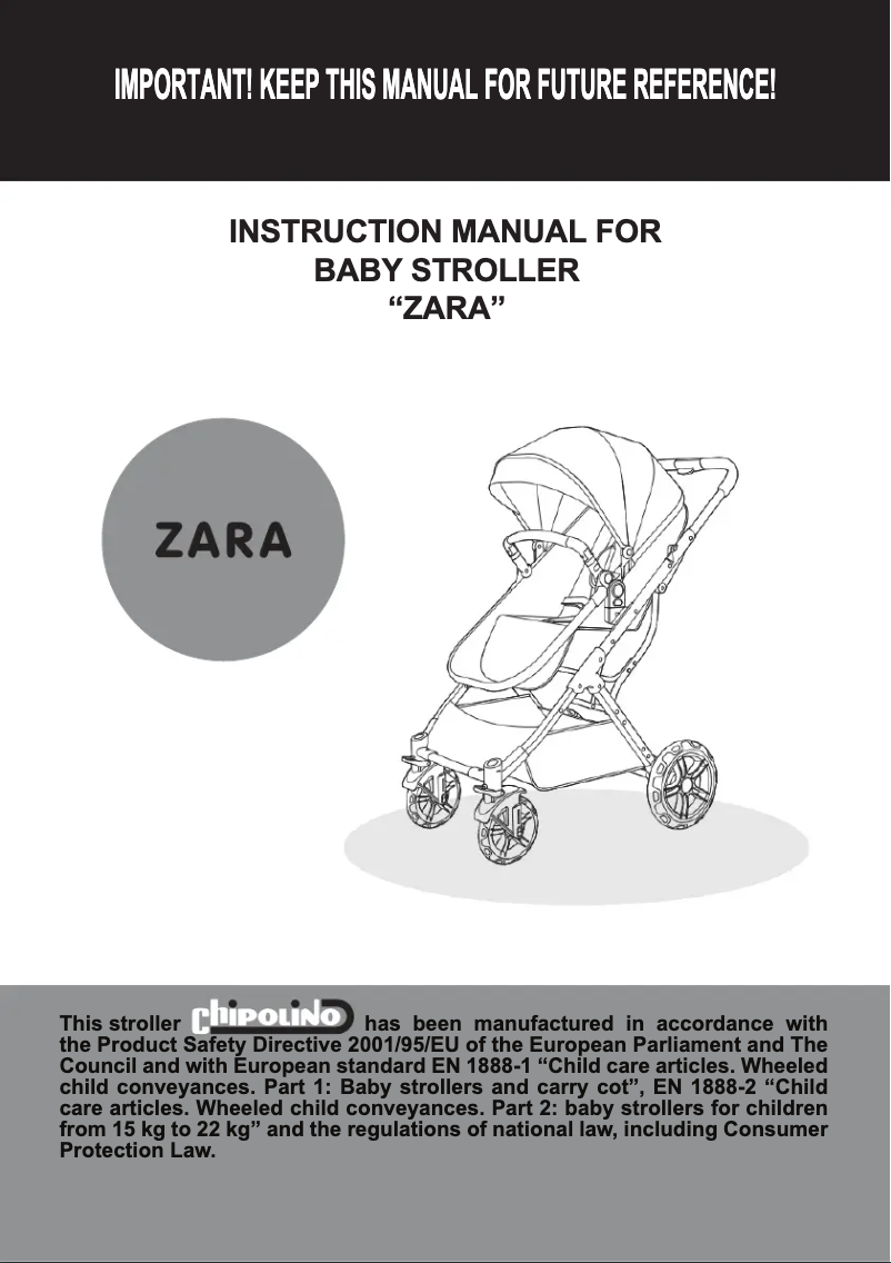 Page 1 of the manual User Manual Chipolino Zara