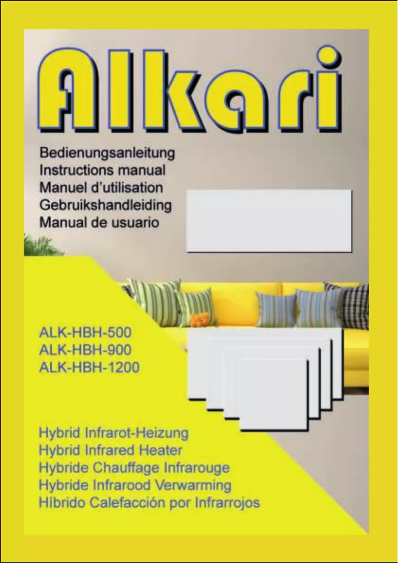 First page image of the manual for ALK-GG-600-HDW