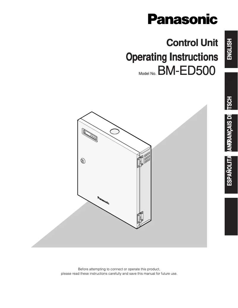 Page 1 of the manual User Manual Panasonic BM-ED500