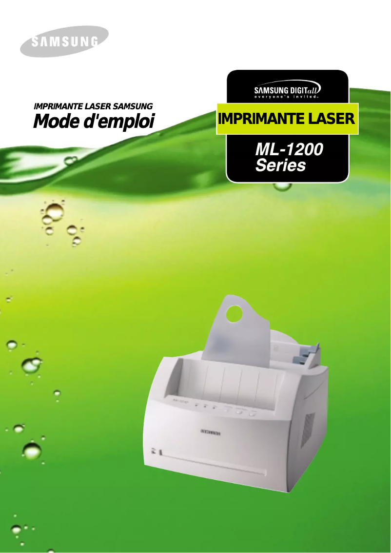 First page image of the manual for ML 1210