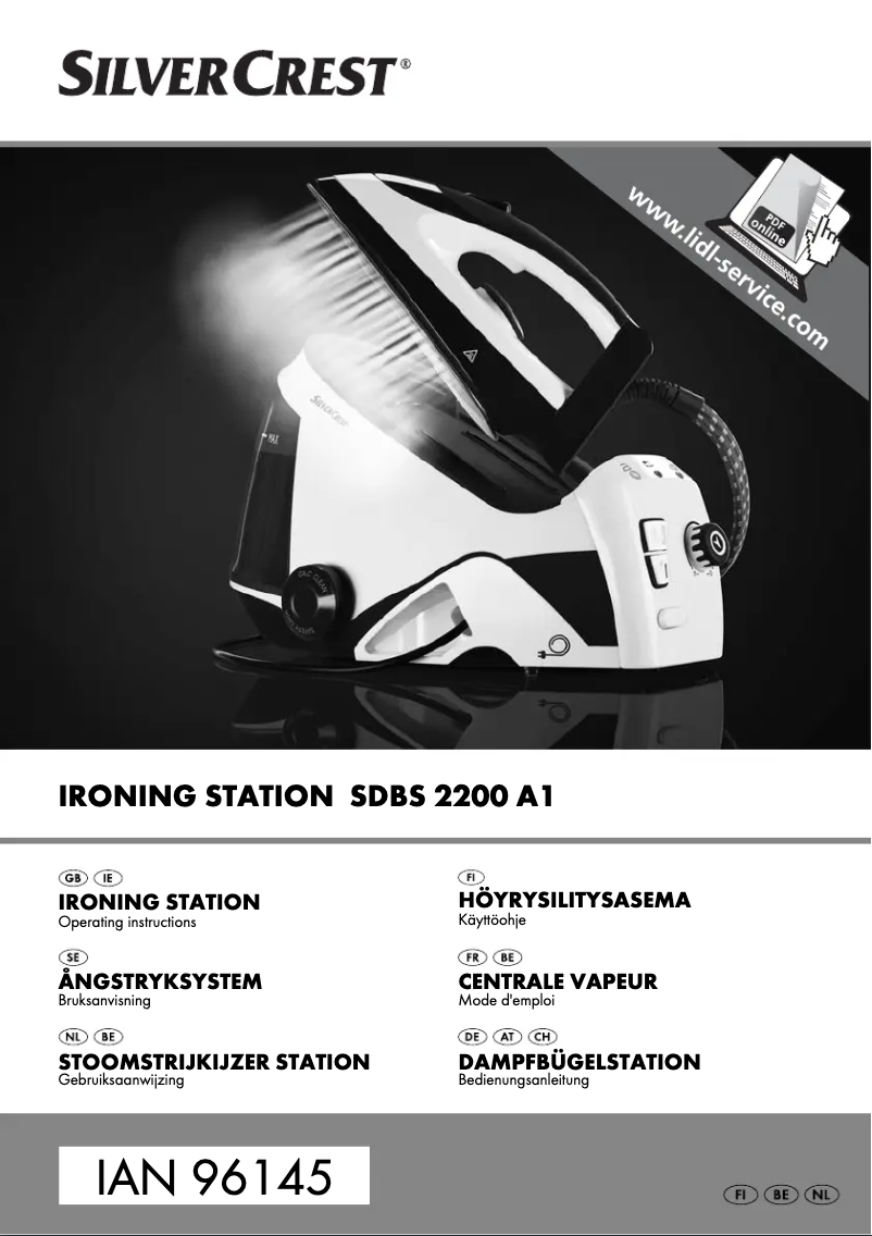 Page 1 of the manual User Manual SilverCrest SDBS 2200 A1