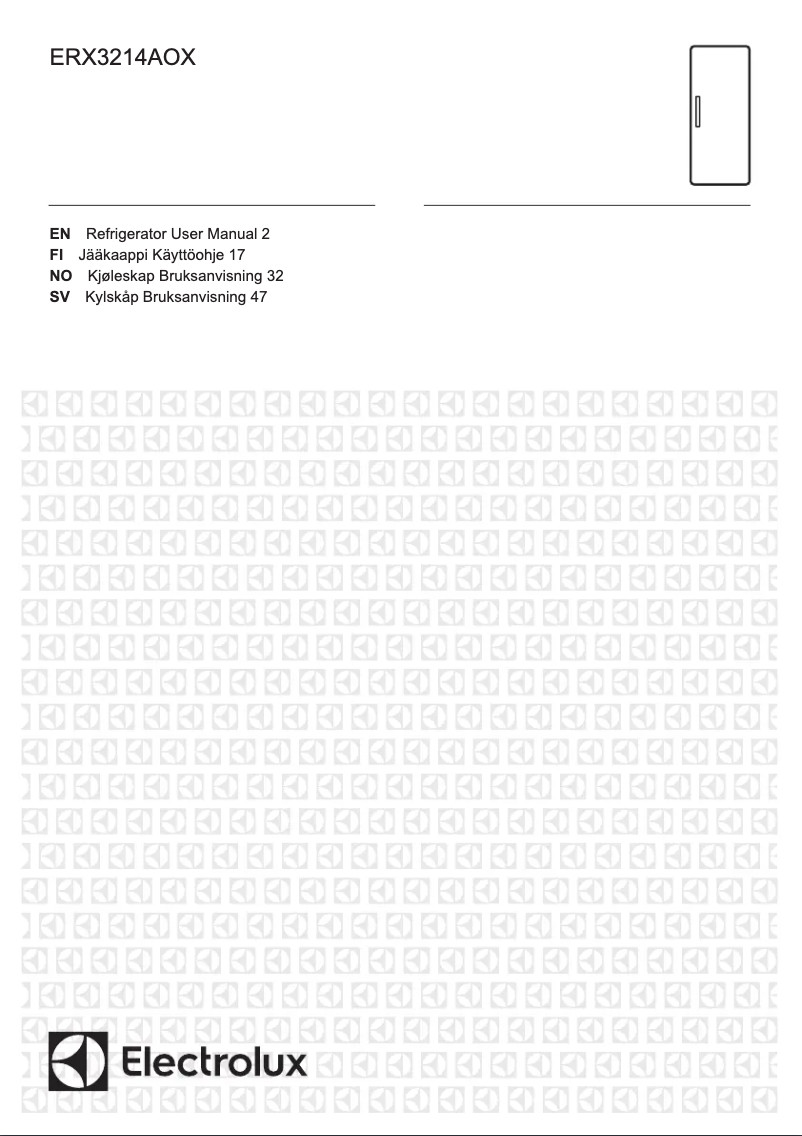 Page 1 of the manual User Manual Electrolux ERX3214AOX