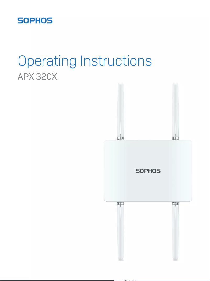 Page 1 de la notice Manuel utilisateur Sophos APX 320X