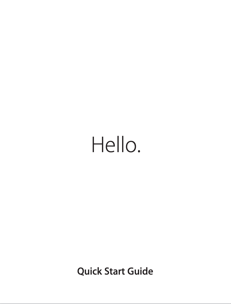 First page image of the manual for iMac ME086LLA