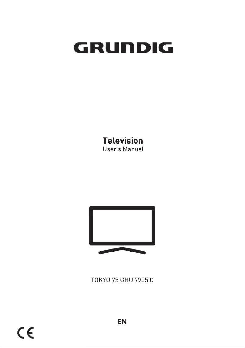 Page 1 of the manual User Manual Grundig TOKYO 75 GHU 7905 C