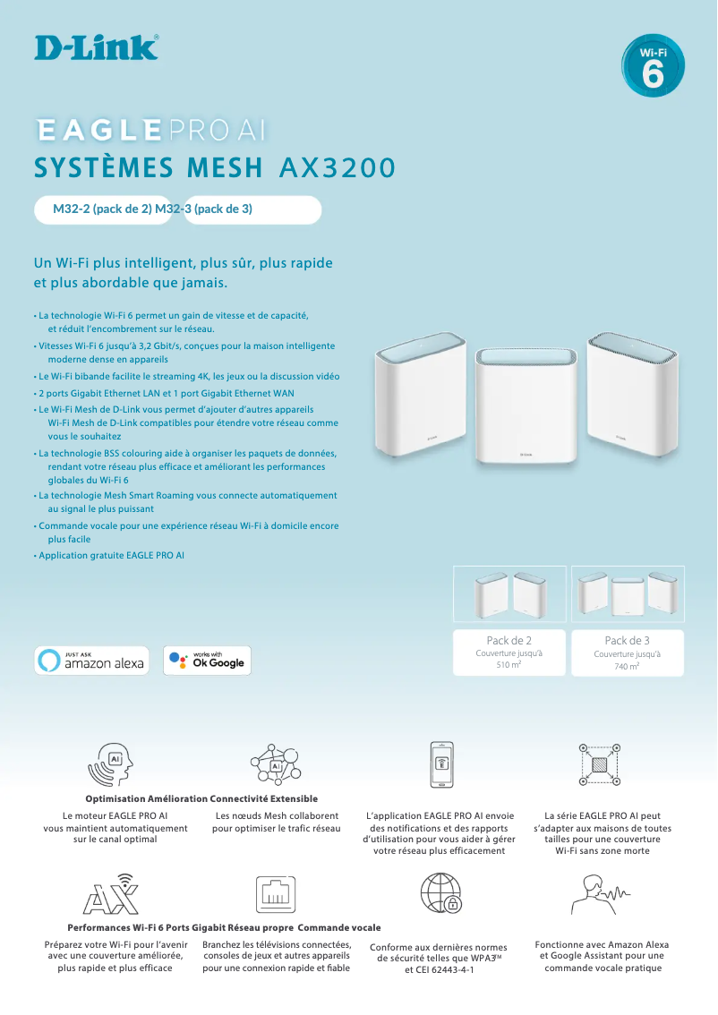Page 1 of the manual Technical Sheet D-Link Eagle Pro Ai M32-2