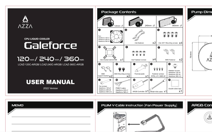 First page image of the manual for Galeforce 120
