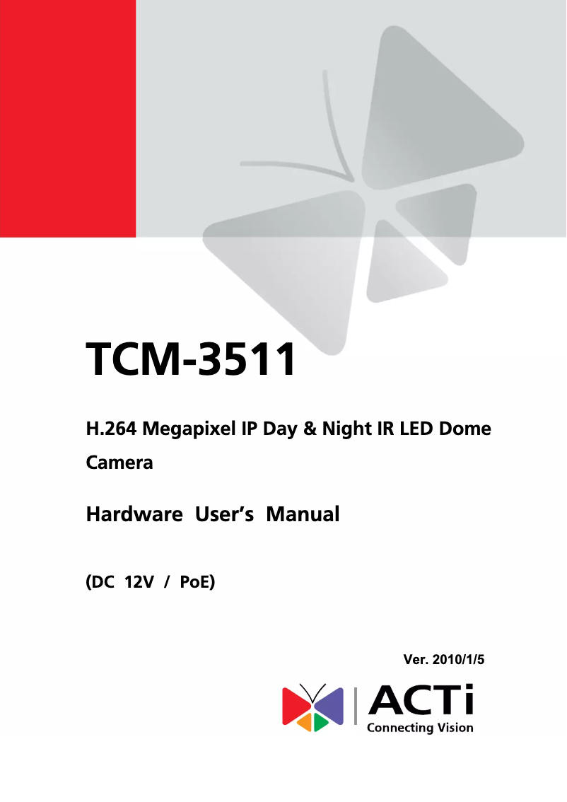 First page image of the manual for ACM-3511