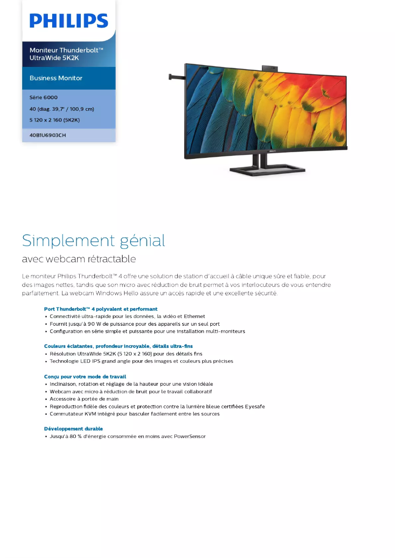 First page image of the manual for 40B1U6903CH