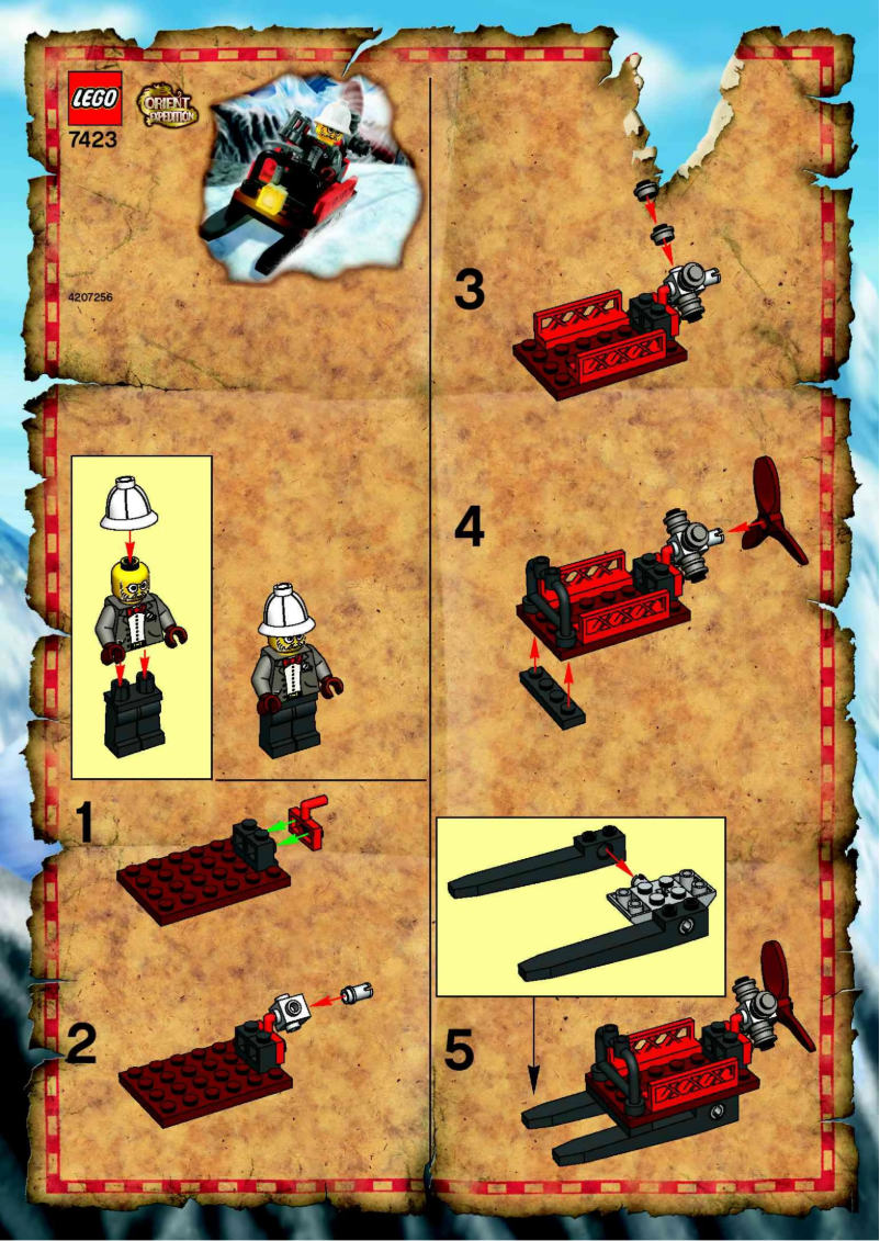 Page 1 of the manual User Manual Lego Mountain Sleigh