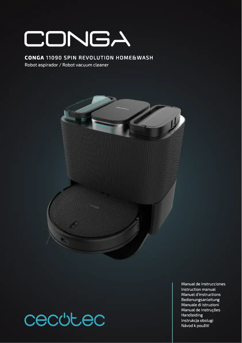 Page 1 of the manual User Manual Cecotec Conga 11090 Spin Revolution Home&wash