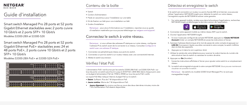 First page image of the manual for ProSafe S3300