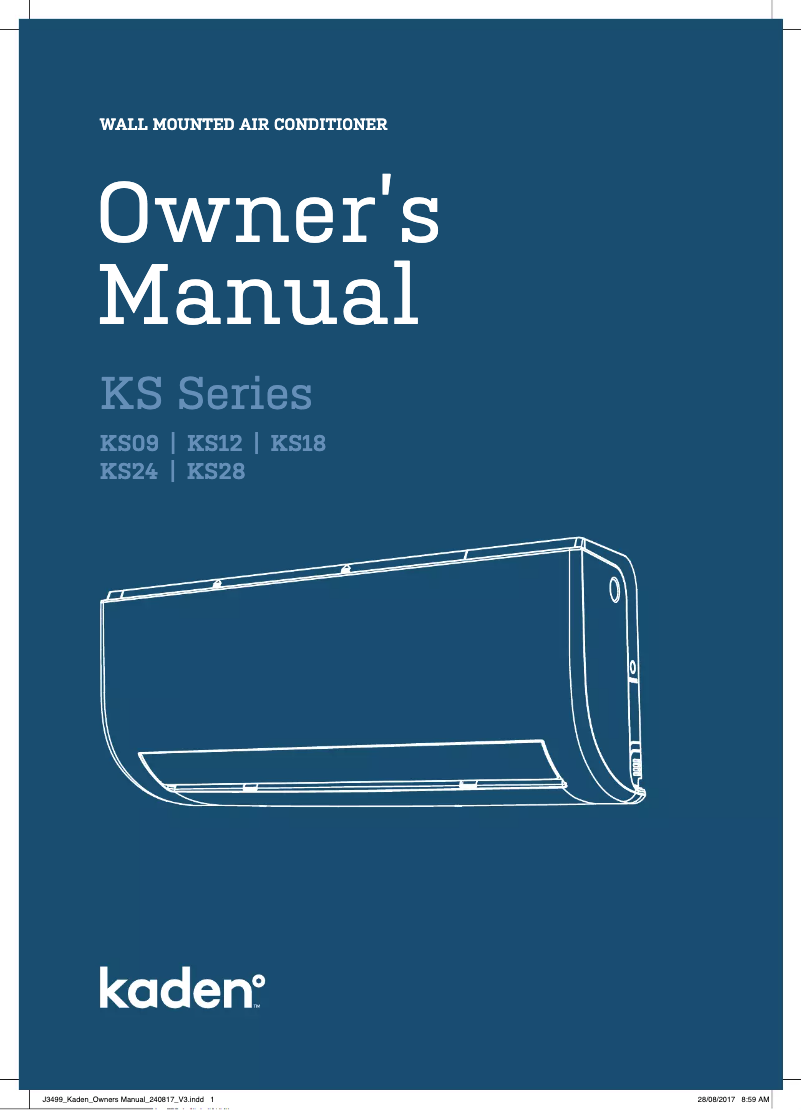 First page image of the manual for KS09