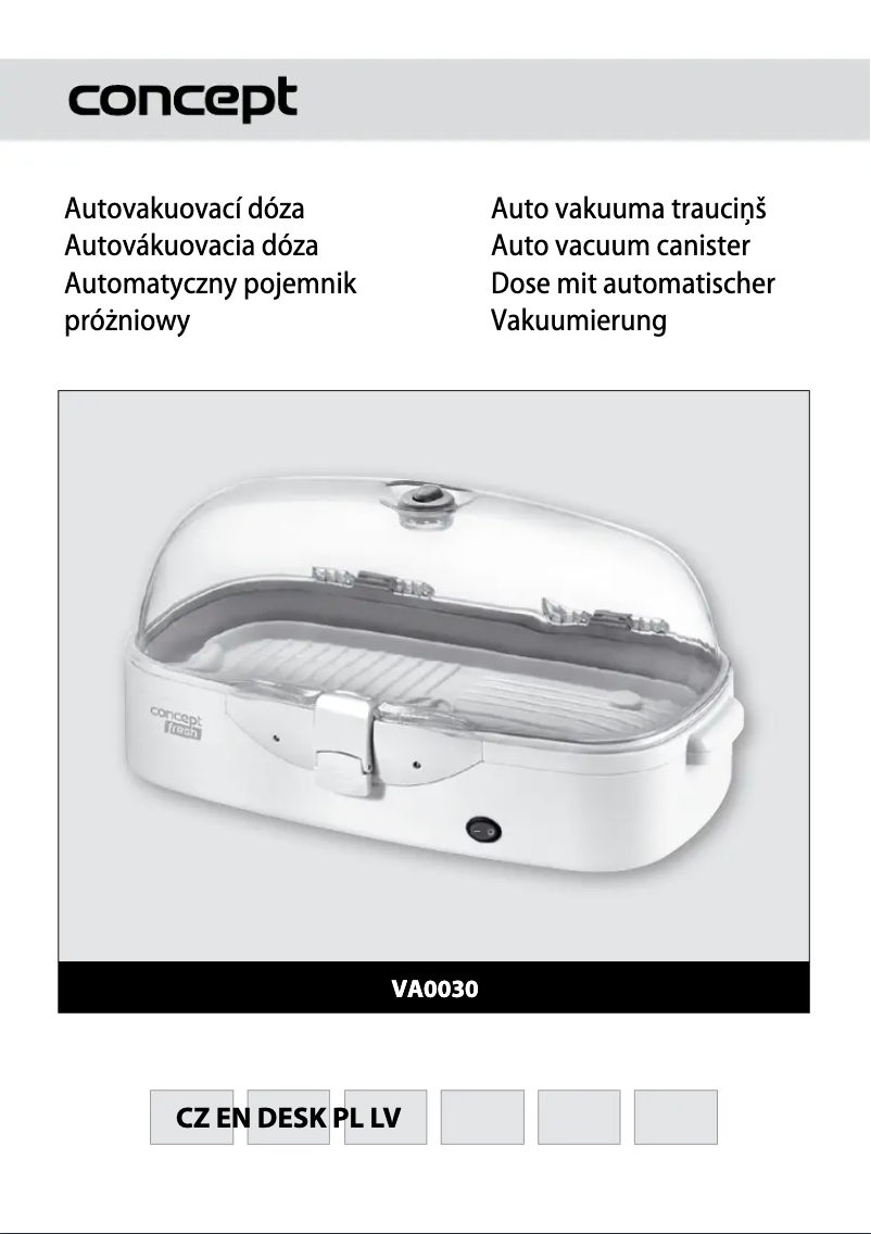 Page 1 of the manual User Manual Concept VA-0030
