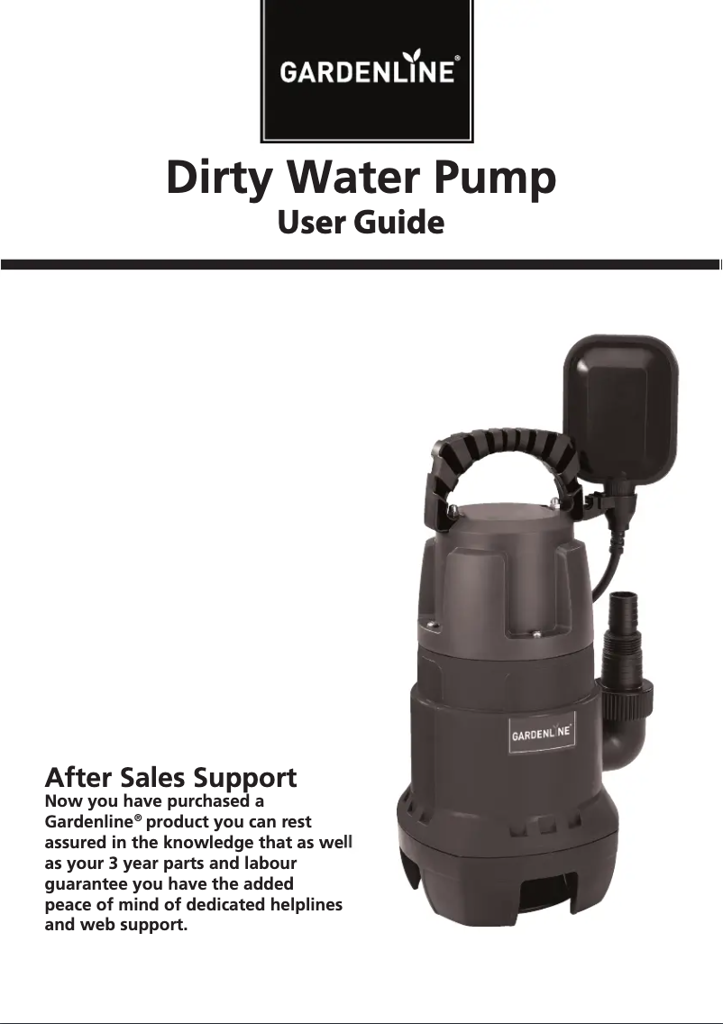 Page 1 of the manual User Manual Gardenline BG-DP 7835