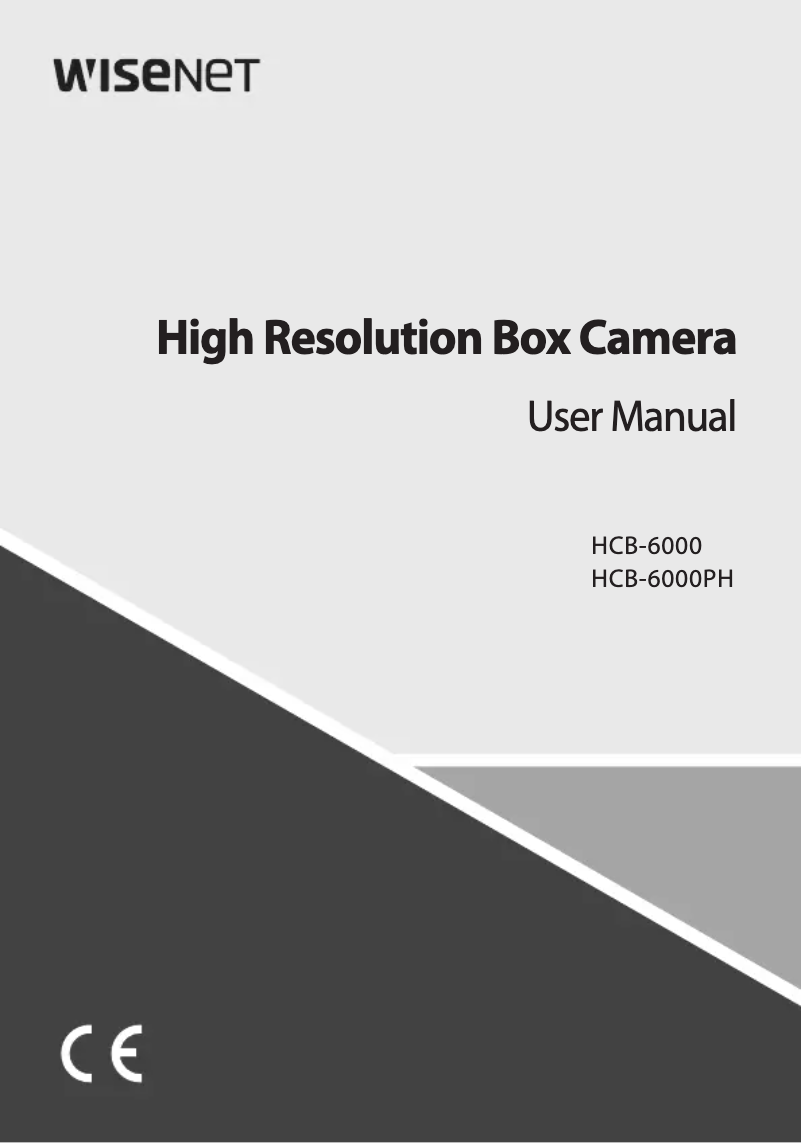 First page image of the manual for HCB-6000