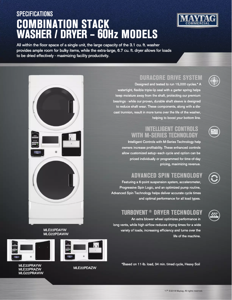 First page image of the manual for MLG22PDAWW