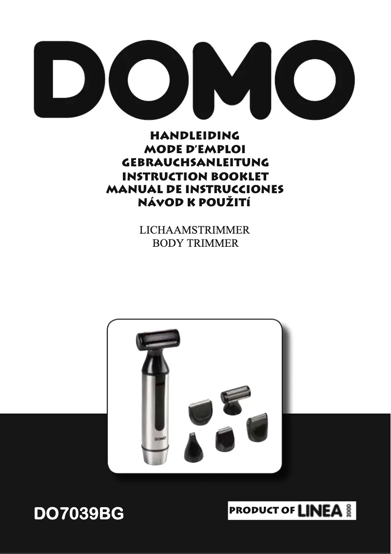 Page 1 of the manual User Manual Domo DO7039BG