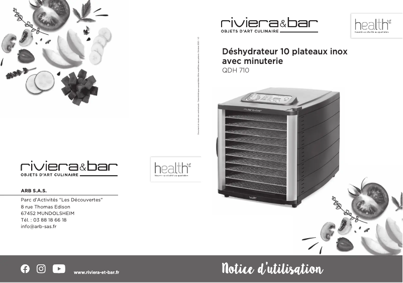 First page image of the manual for QDH710