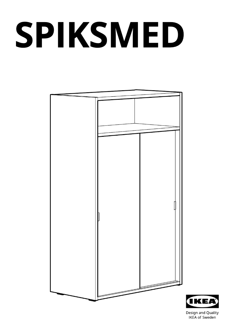 First page image of the manual for SPIKSMED 905.208.74