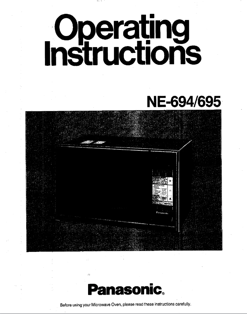 First page image of the manual for NE-695
