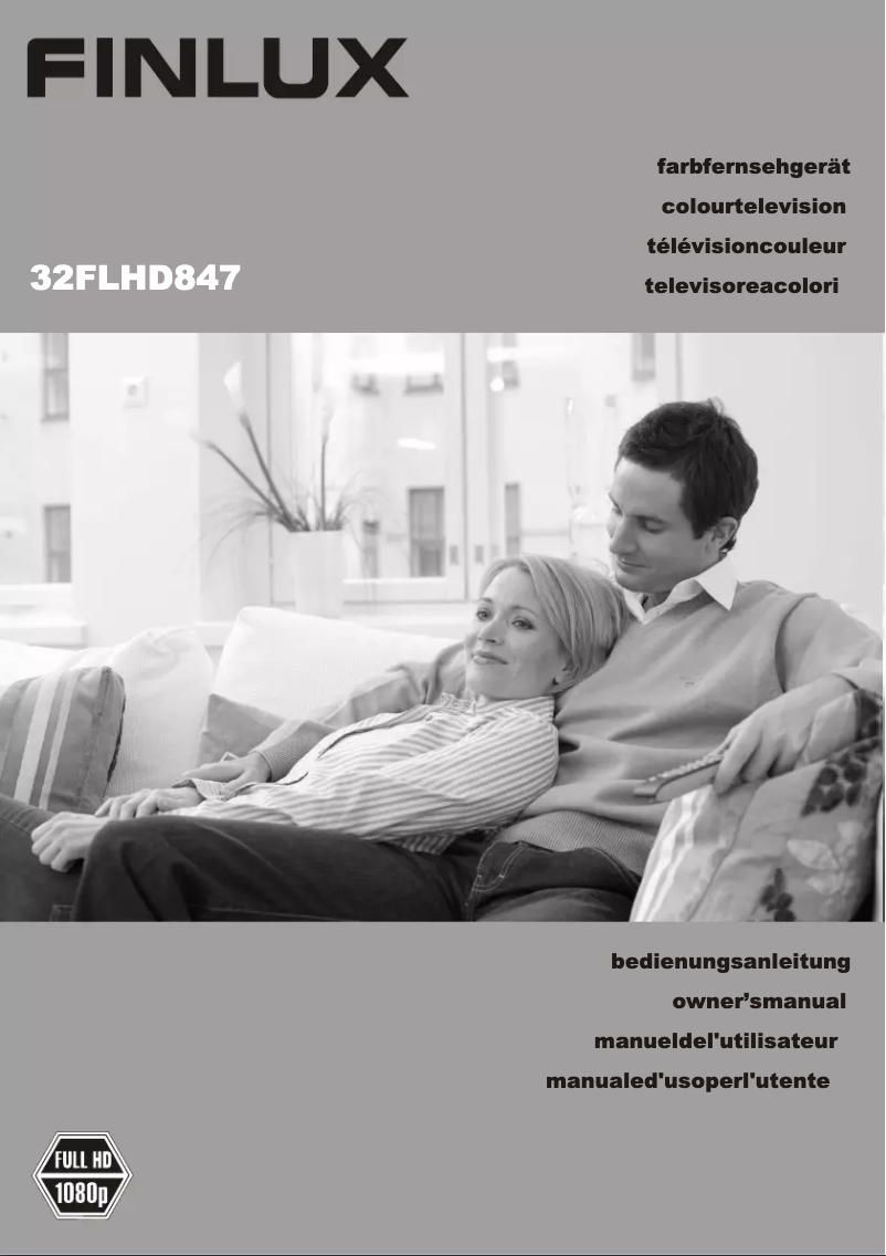 Page 1 of the manual User Manual Finlux 32FLHD847