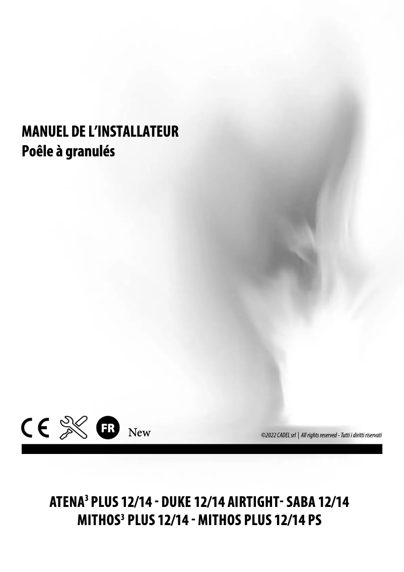 Page 1 of the manual Installation Guide Cadel Mithos Plus 14 UP