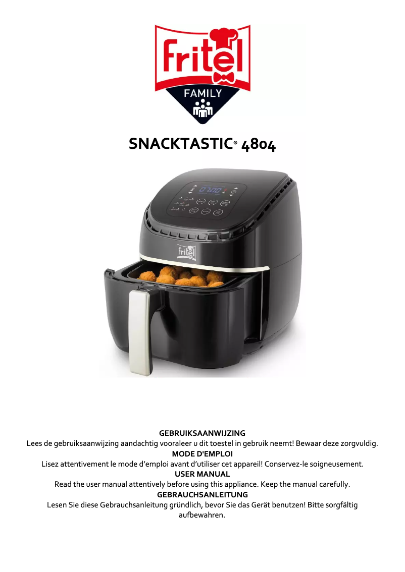First page image of the manual for SnackTastic 4804