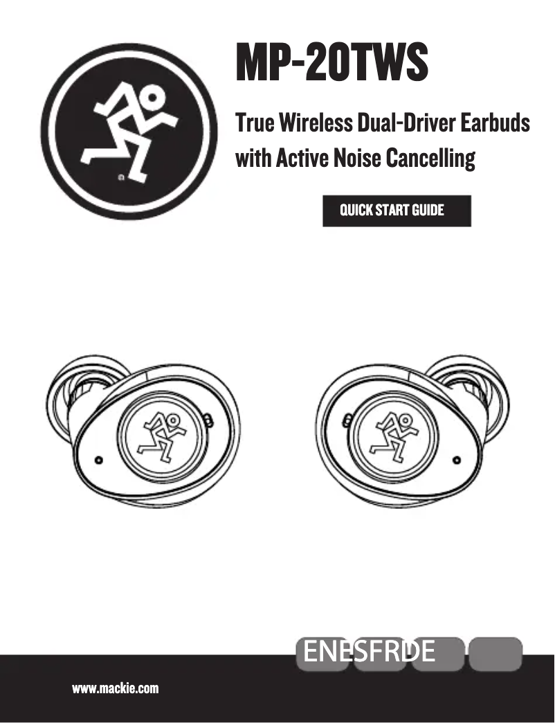 First page image of the manual for MP-20TWS