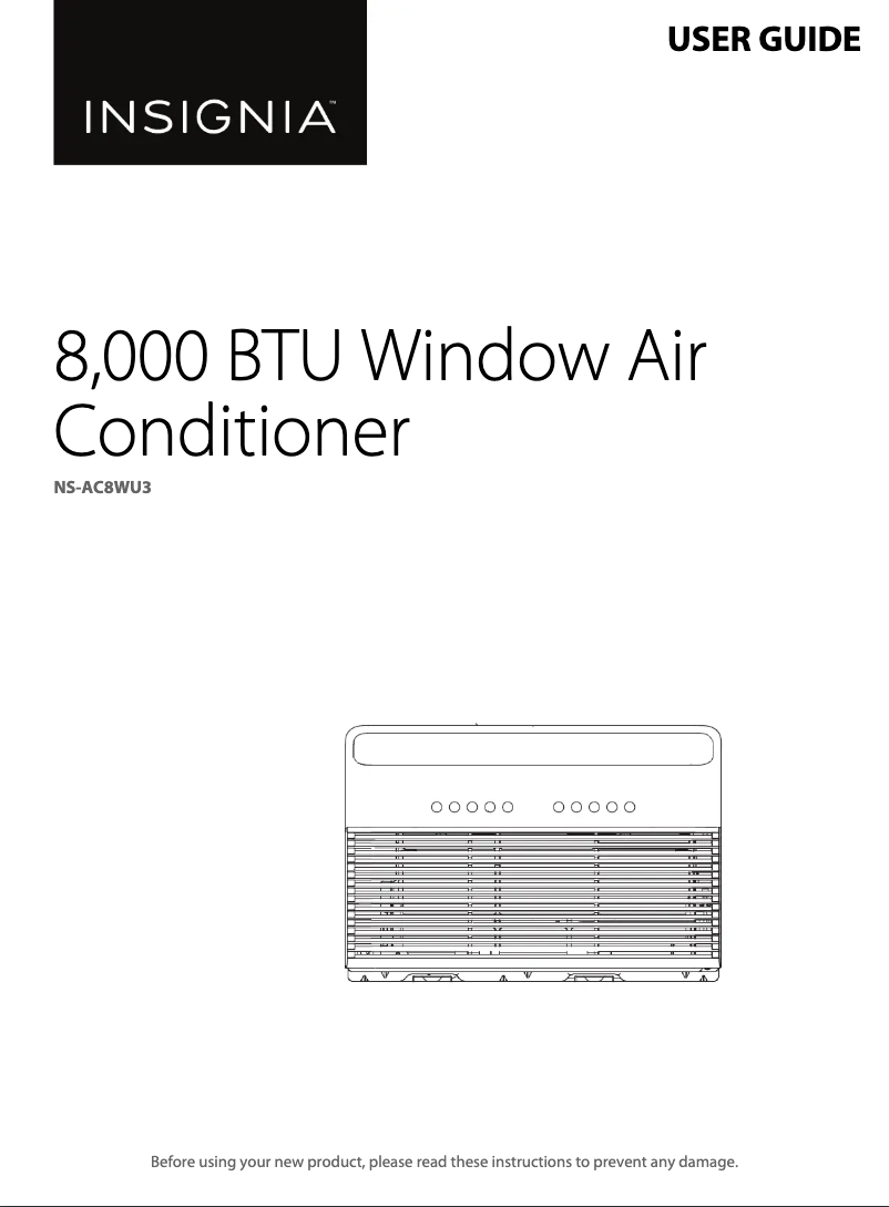 First page image of the manual for NS-AC8WU3