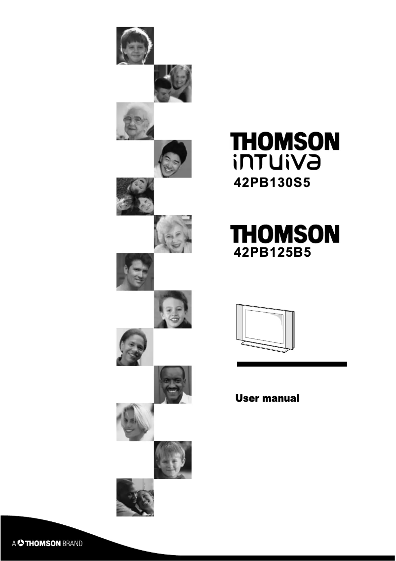 Page 1 of the manual User Manual Thomson 42PB125