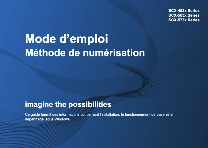 First page image of the manual for SCX-5637FR