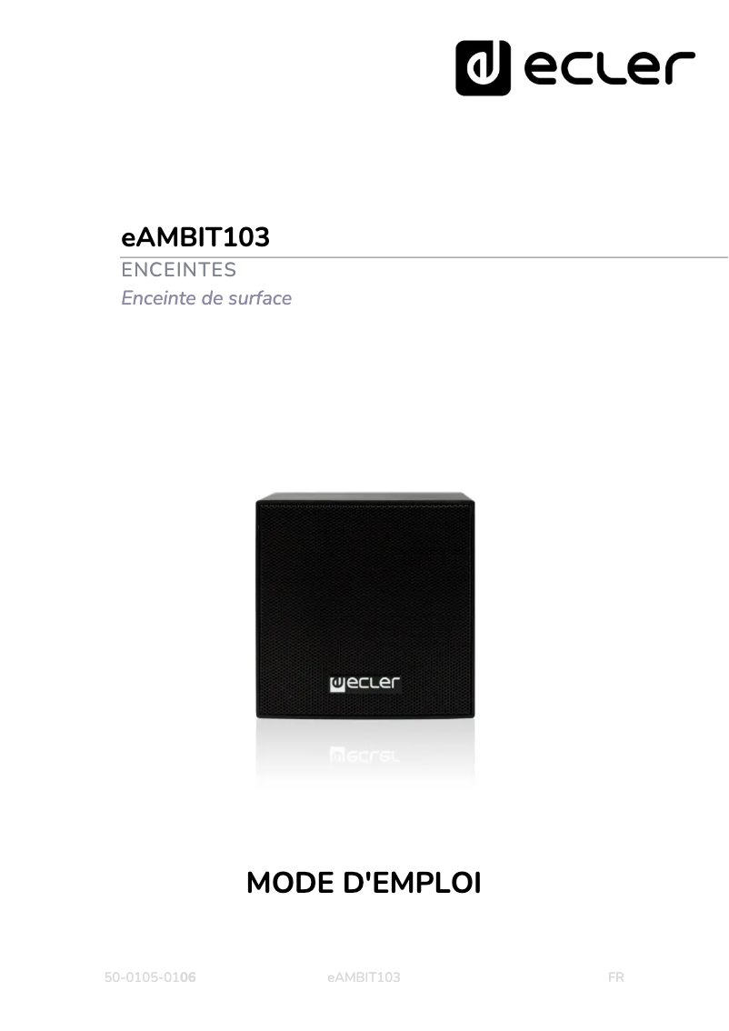 Image de la première page du manuel de l'appareil eAMBIT103