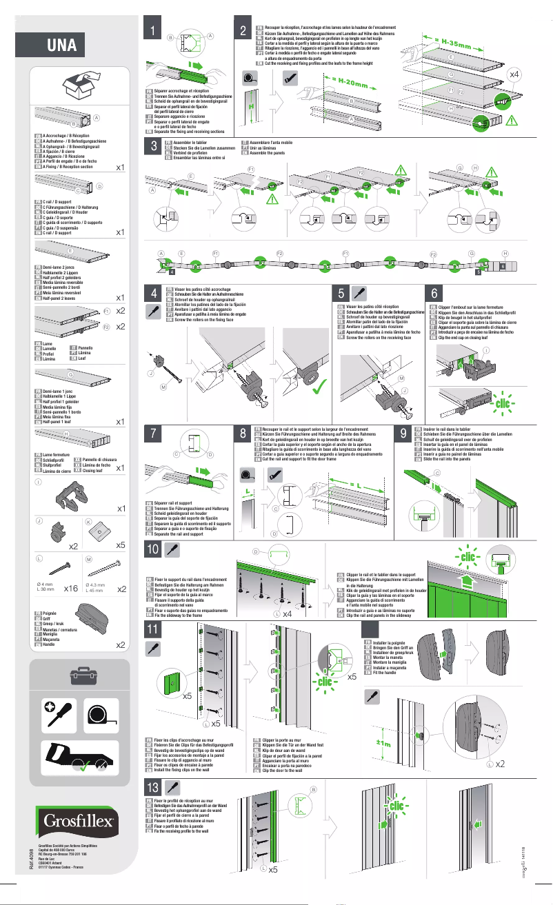 Image de la première page du manuel de l'appareil Una