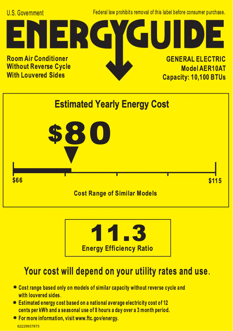 First page image of the manual for AER10AT
