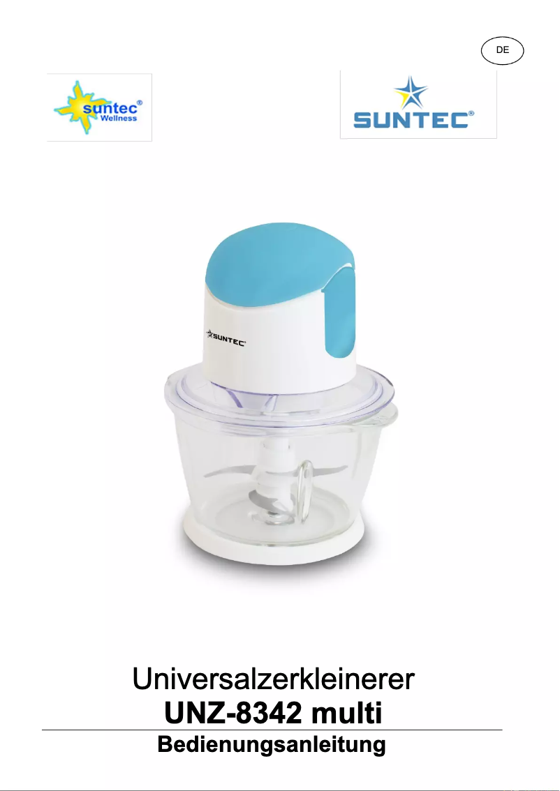 First page image of the manual for UNZ-8342 Multi