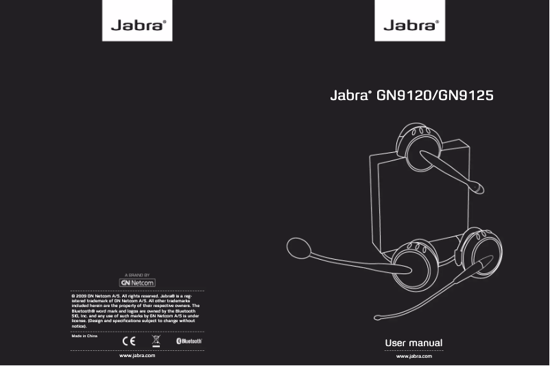 Page 1 of the manual User Manual Jabra GN 9125
