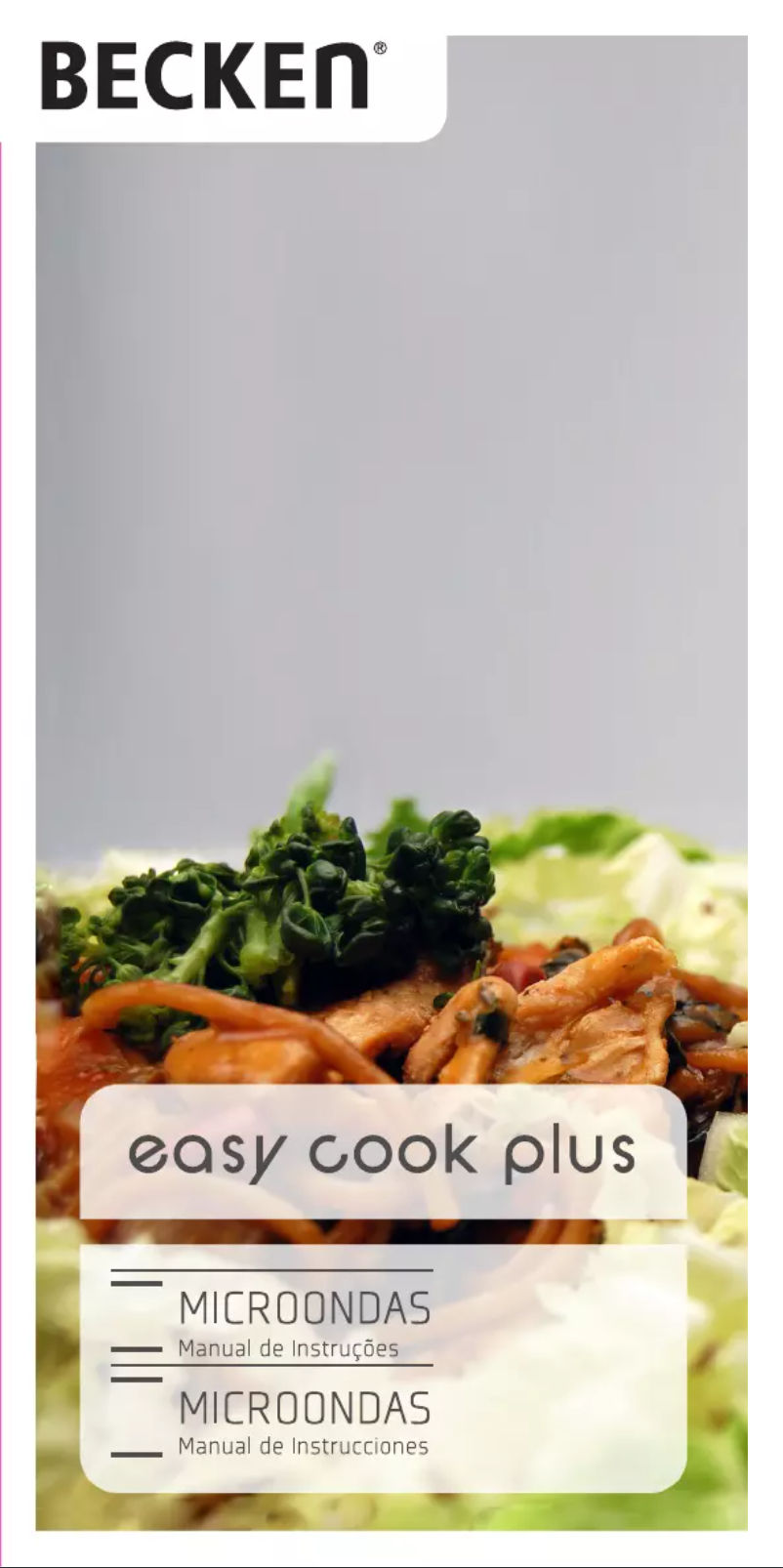 Page 1 de la notice Manuel utilisateur Becken Easy Cook Plus