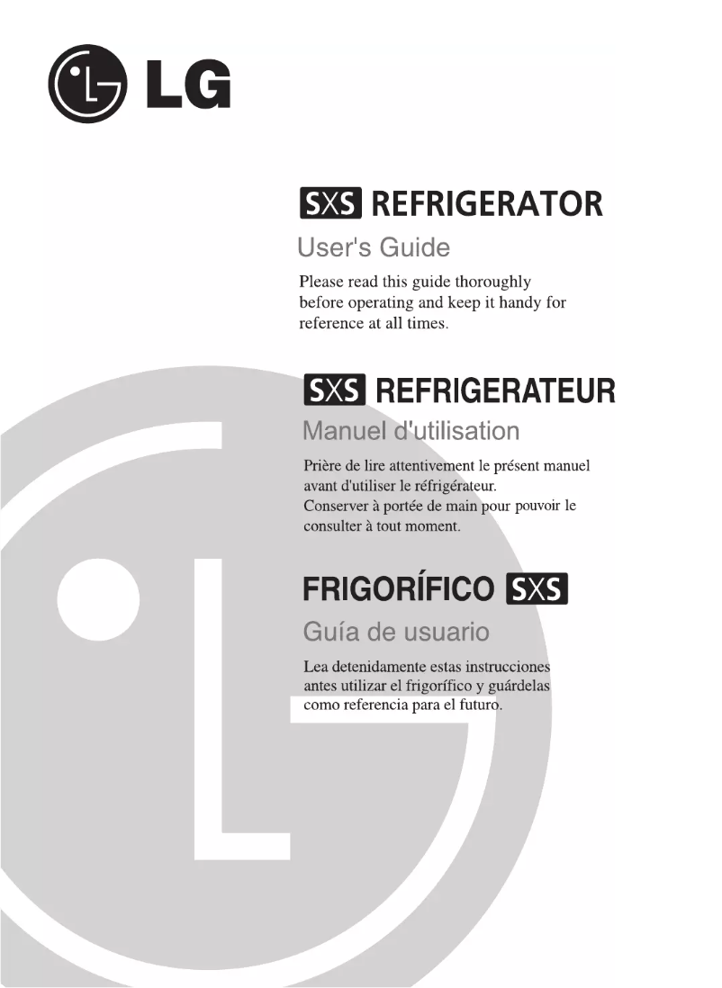 First page image of the manual for GC-P207WTR