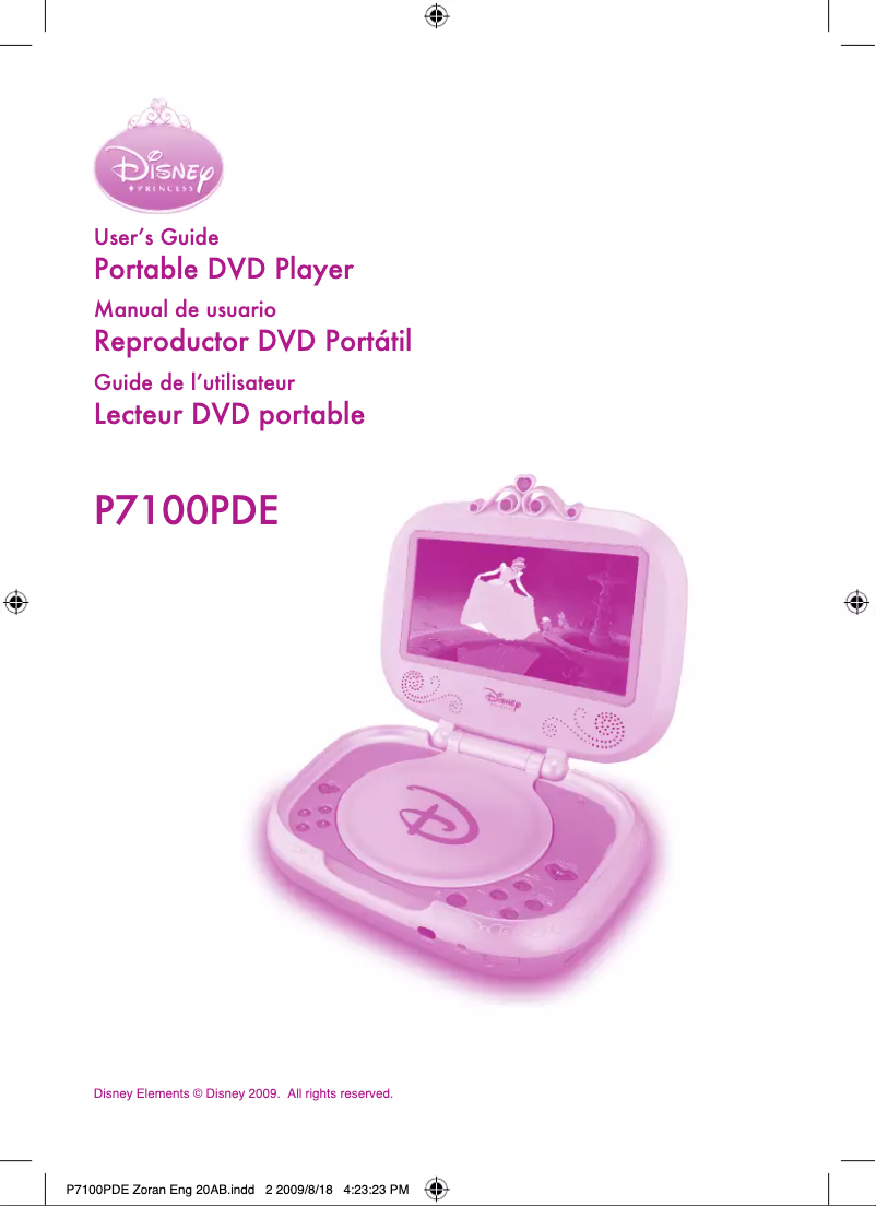 First page image of the manual for DVDP2DP