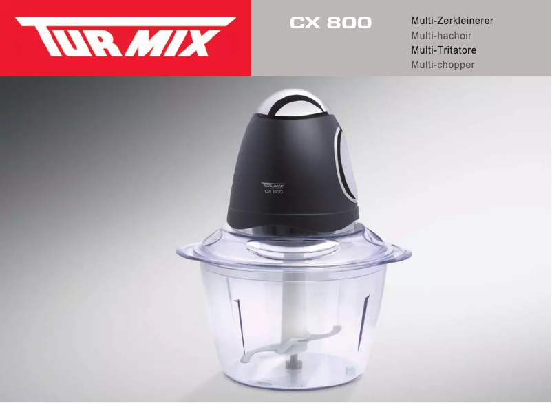 First page image of the manual for CX 800