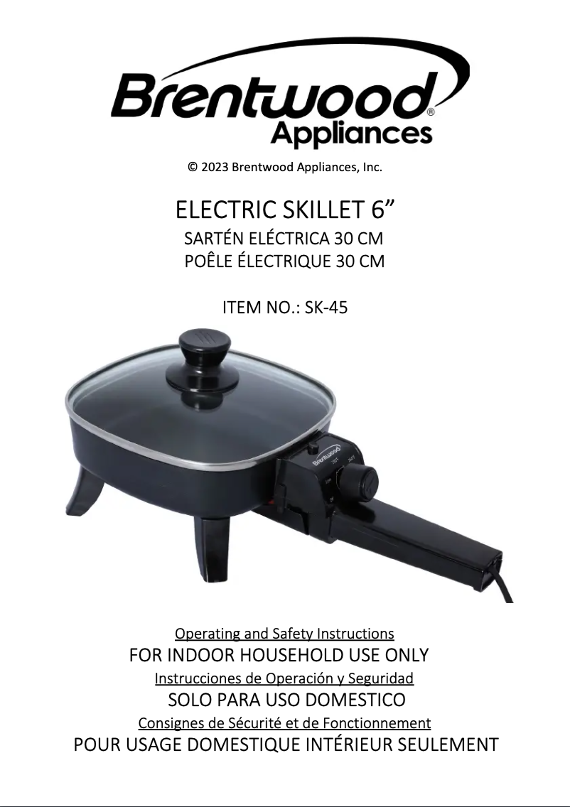 First page image of the manual for SK-45