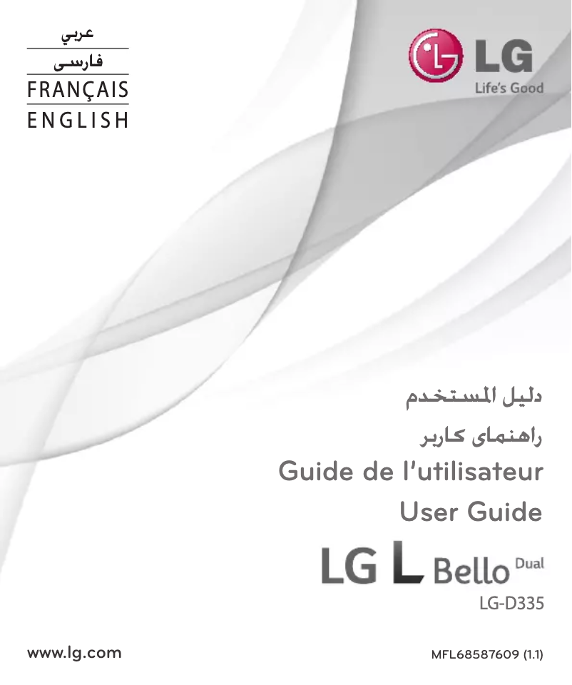 Page 1 of the manual User Manual LG L Bello